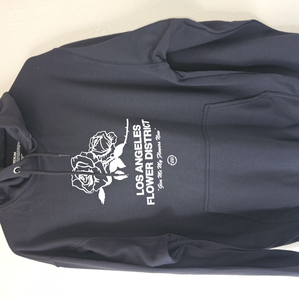 Los Angeles Flower District Black Hoodie